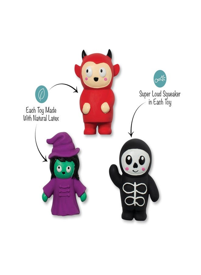Fringe Studio Mini Latex Dog Toy, Fright This Way, 3 Piece Set, PetShop Collection (367059) - Image 2