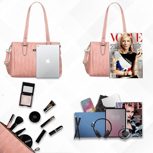 Keywest Women's Couture Satchel Tote Handbag for Women | Ladies purse | Stylish Shoulder Bag | Gift For Woman | Pink - Image 4