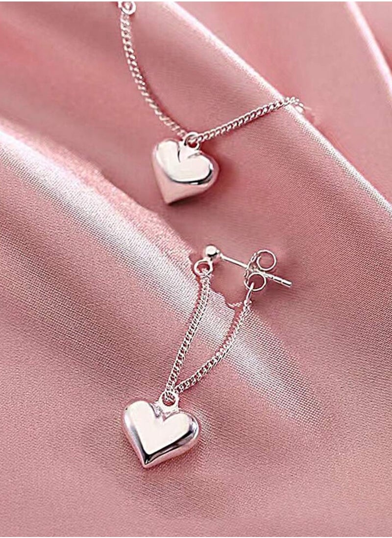 Dangle Charms Stylish Silver Stainless Steel Earrings  - Image 3