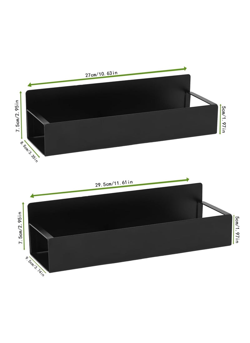 KASTWAVE Magnetic Spice Racks for Kitchen Organization - 2 Pack Seasoning Storage Organizers, Perfect Seasoning Storage Organizer, Spice Organizer Shelf Holder for Kitchen Organization and Storage  - Image 2