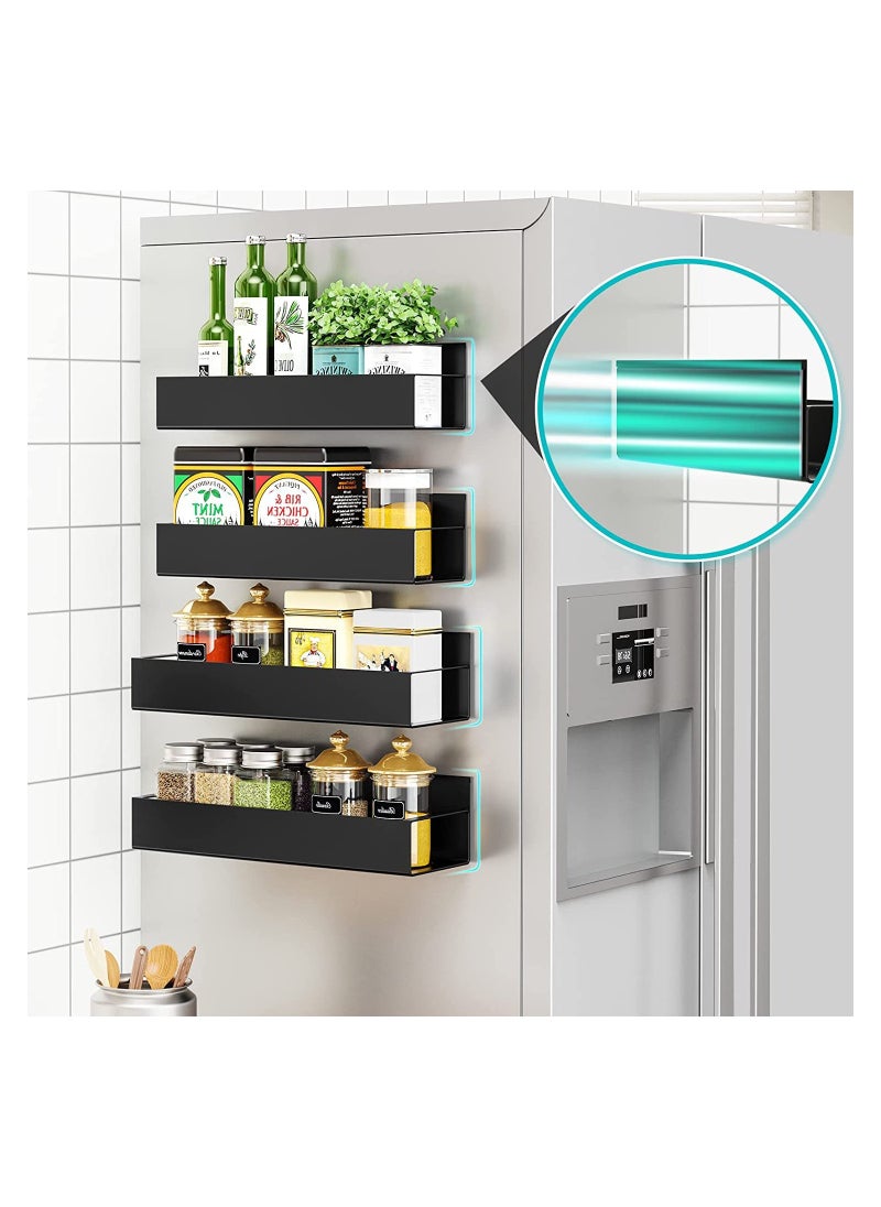 KASTWAVE Magnetic Spice Racks for Kitchen Organization - 2 Pack Seasoning Storage Organizers, Perfect Seasoning Storage Organizer, Spice Organizer Shelf Holder for Kitchen Organization and Storage  - Image 4