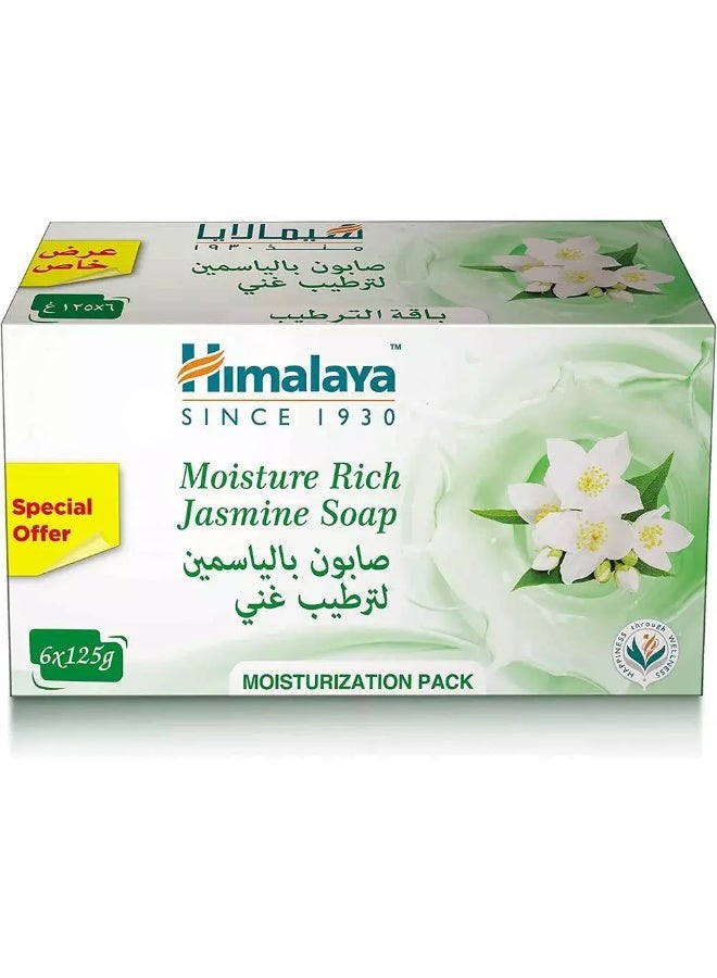 Himalaya Moisture Rich Jasmine Soap- 6X125gms - Image 5