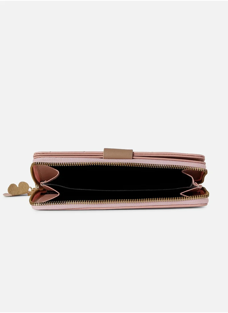 Haute Sauce Pink Textured Vegan Leather Wallet