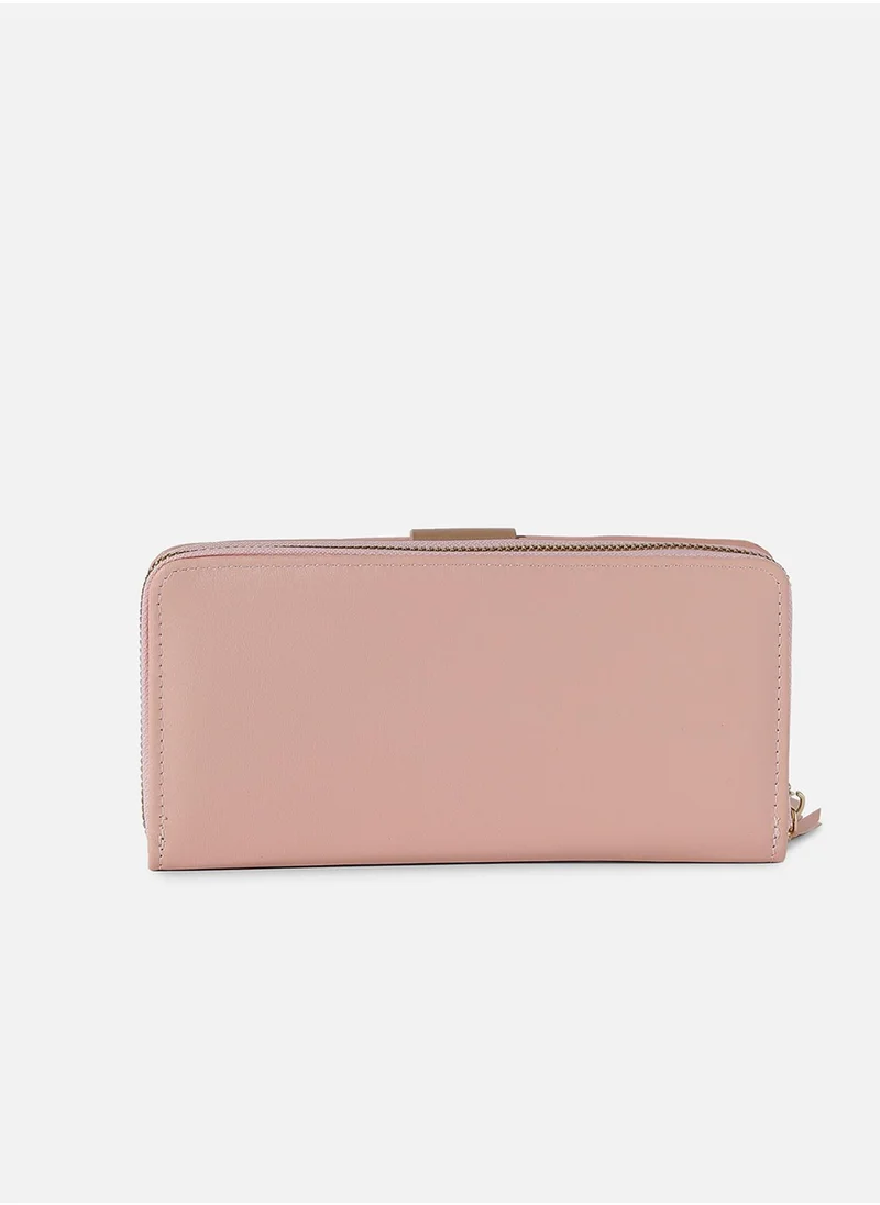 Haute Sauce Pink Textured Vegan Leather Wallet