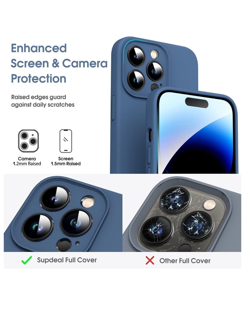 IAF Slim Fit Blue TPU Case for iPhone 14 Pro Max â€“ Flexible Silicone Cover with Matte Finish - Image 2