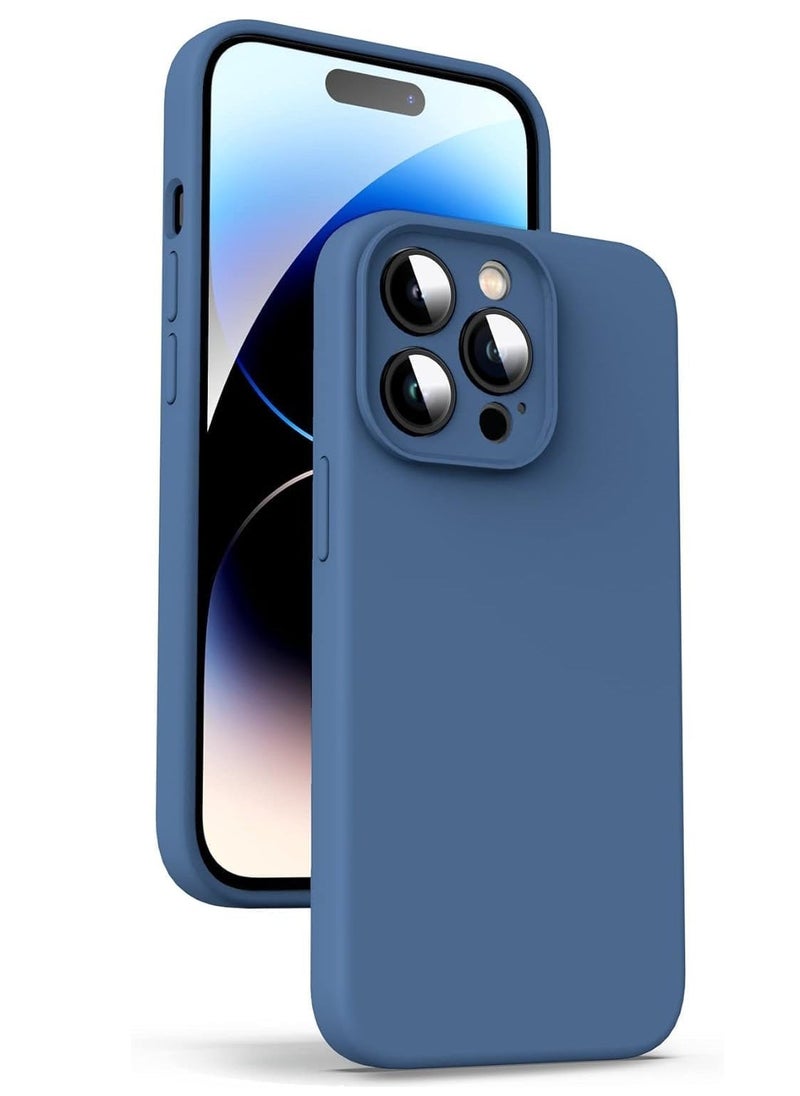 IAF Slim Fit Blue TPU Case for iPhone 14 Pro Max â€“ Flexible Silicone Cover with Matte Finish - Image 5