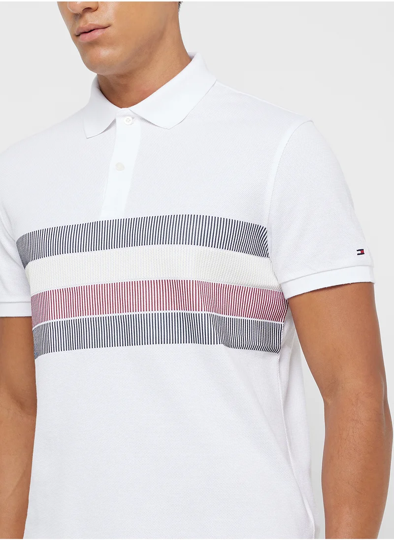 TOMMY HILFIGER Striped Regular Fit Polo