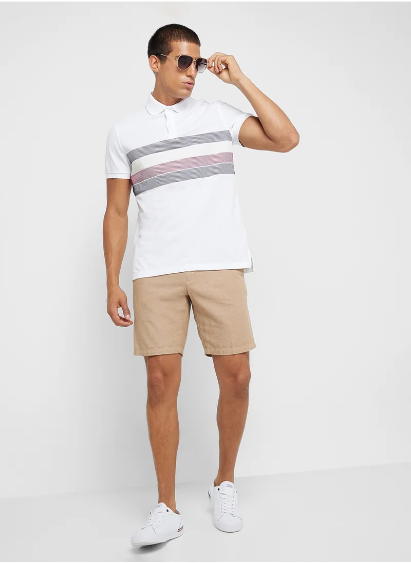 TOMMY HILFIGER Striped Regular Fit Polo