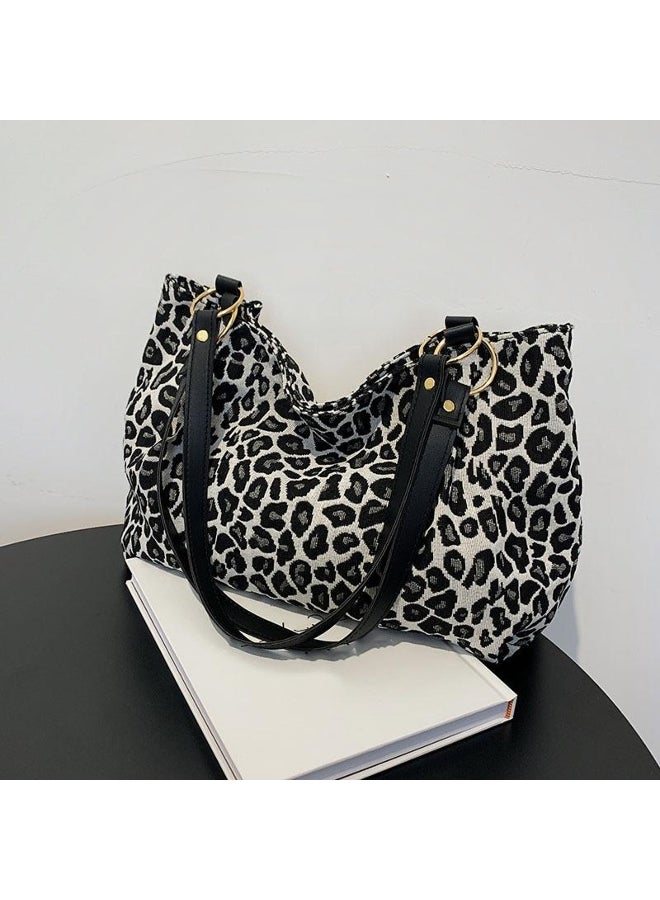Yogodlns Yogodlns New Fashion Tote Bags Shopping and Travel Canvas Bags Women Popular Handbags Large Capacity Leopard Shoulder Bags