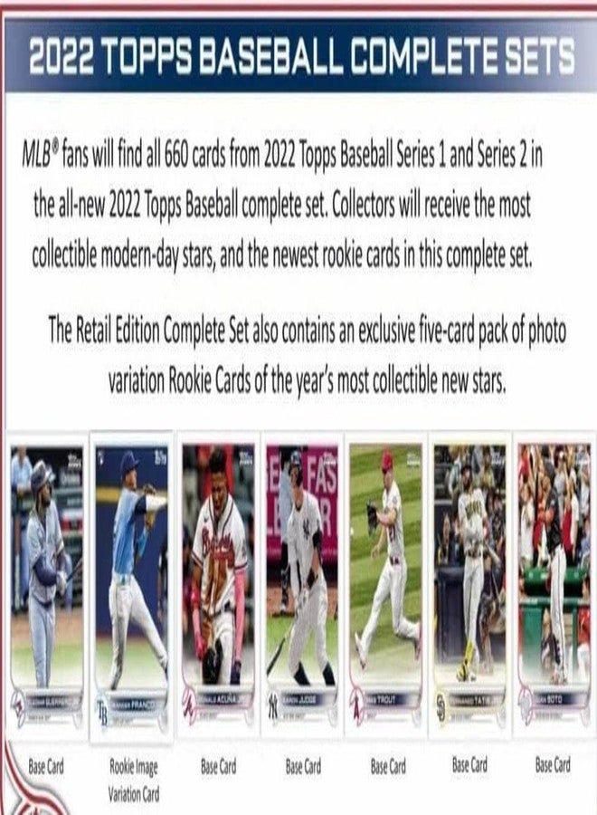 Topps 2022 Topps Baseball Complete Set Factory Sealed Retail Edition - Baseball Complete Sets - Image 5