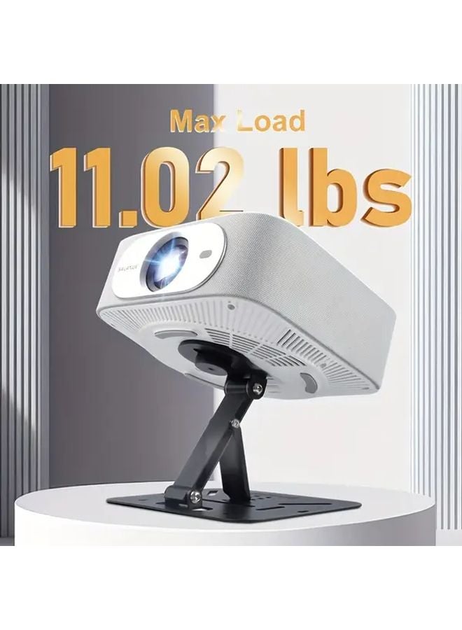 Silvery 3 In 1 Portable Projector Stand Height Adjustable Tripod Foldable Compact Design - Image 2