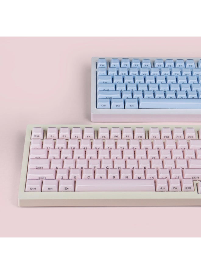 XVX "Crystal Jelly" Series Two-color Molding PC Crystal Side Engraved 113 Keys With Ergonomic Key Caps-Color:Keycap-two-color Opaque-oem-crystal-side Engraving-white-113  - Image 3
