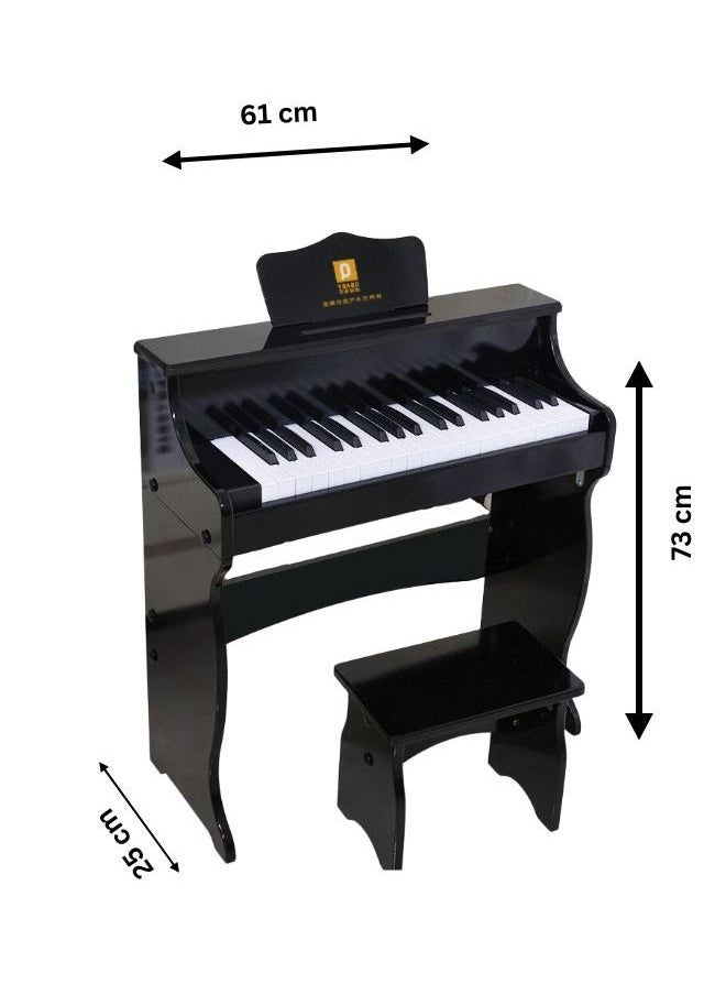 Generic Digital 37 Key Wooden Piano for Kids - Educational Toy with Interactive Features  - Image 2