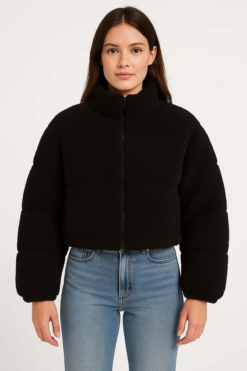 KOTTY Women's Coral Fabric Myrtle Black Jacket (Black,XL) KTTWOMENSJACKET322XL - Image 2