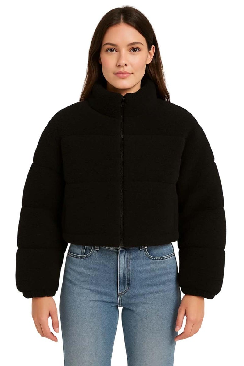 KOTTY Women's Coral Fabric Myrtle Black Jacket (Black,XL) KTTWOMENSJACKET322XL - Image 1