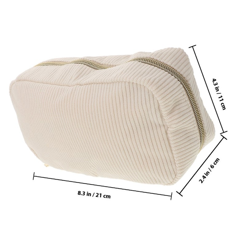 2pcs Makeup Pouch Travel Makeup Container Trinket Storage Bag Zipper Toiletries Pouch for Girl Women Sundries Bag Travel Makeup Pouch Travel Skincare Bag - Image 2