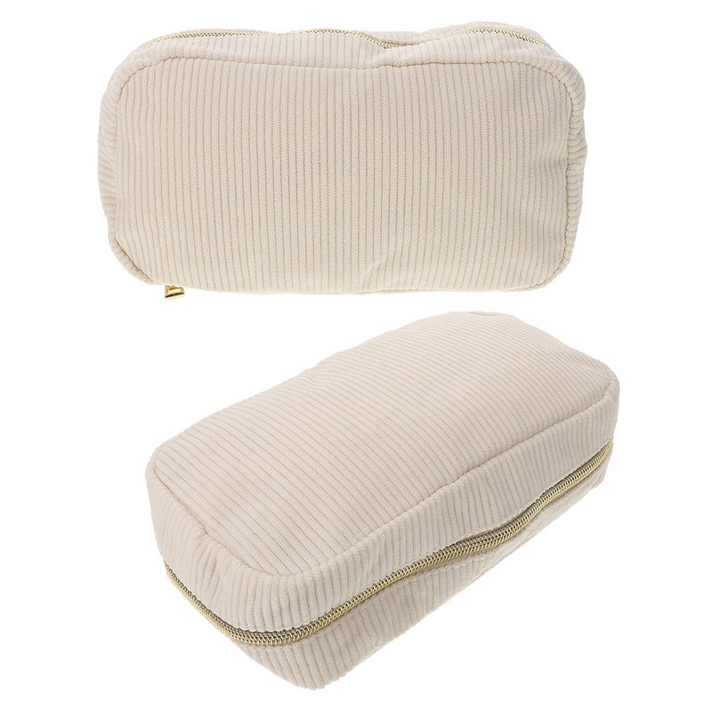 2pcs Makeup Pouch Travel Makeup Container Trinket Storage Bag Zipper Toiletries Pouch for Girl Women Sundries Bag Travel Makeup Pouch Travel Skincare Bag - Image 5