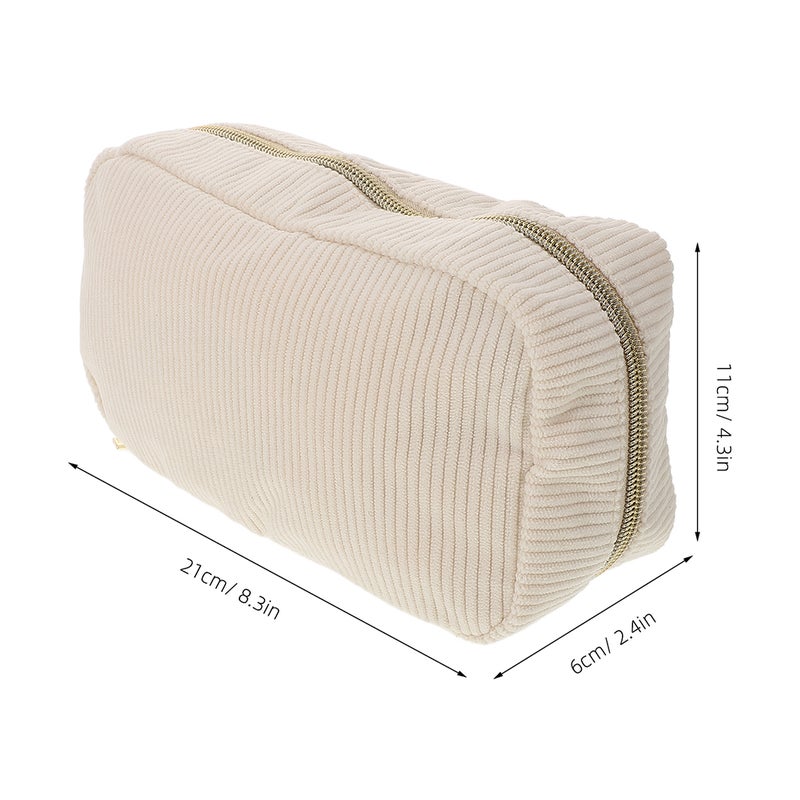 2pcs Makeup Pouch Travel Makeup Container Trinket Storage Bag Zipper Toiletries Pouch for Girl Women Sundries Bag Travel Makeup Pouch Travel Skincare Bag - Image 3