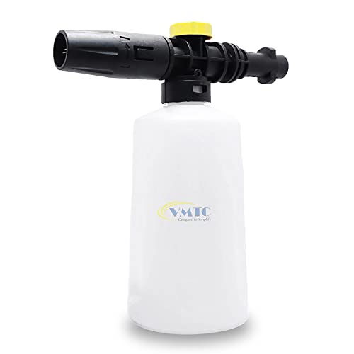 VMTC Plastic Adjustable Foam Cannon Nozzle Lance Compatible With Karcher K1-K7 Pressure Washer Gun (700Ml High-Pressure Car Washer Accessory) - Image 1
