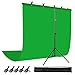 JEBUTU 6.5 X 9.8 Ft Green Screen with 6.5 X 6.5 Ft T-Shape Background Support Stand, Green Screen Backdrop with Stand - Image 2