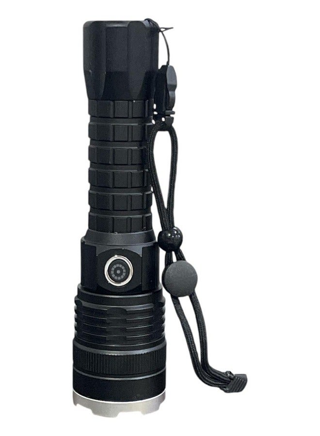 P90 High Power LED Tactical Flashlight Rechargeable 900000 Lumens XHP70.2 Chip Zoomable Flashlight 5 Lighting Modes IPX7 Waterproof for Camping Hiking Emergency - Image 1