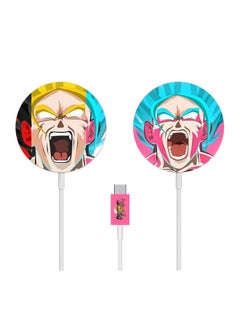 Applicable To For Apple Magsafe Charger Frosted Cartoon Stickers 12 Magnetic Wireless Charger Film Skin Pain Stickers-Color:TN-MSF-0006