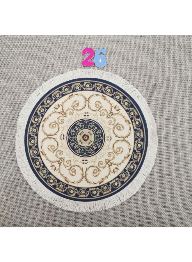 Direct Supply Innovative Carpet Dining Mat Persian Style Coaster, Flower Plate, Fruit Plate Mat Tea Pot Mat Decorative Mat-Specifications:26  - Image 1