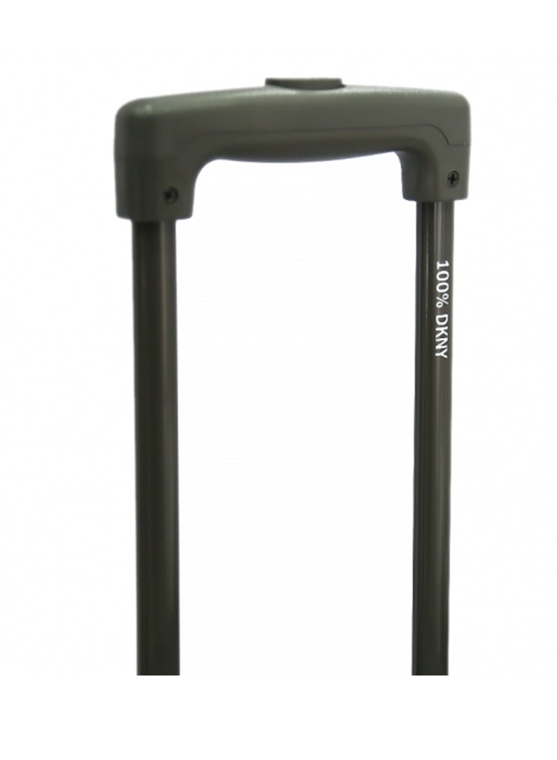 دكني حقيبة دفل بعجلات من دي كيه إن واي بتصميم التوقيع الكلاسيكي للجنسين | فائقة الخفة بعجلات بلونين رمادي - Image 4