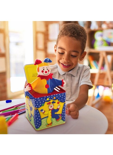 Jester Jack In The Box - Classic Children'S Musical Toy - Colorful And Durable Tin Box With Silly Jester Plush - Age 18 Months And Up