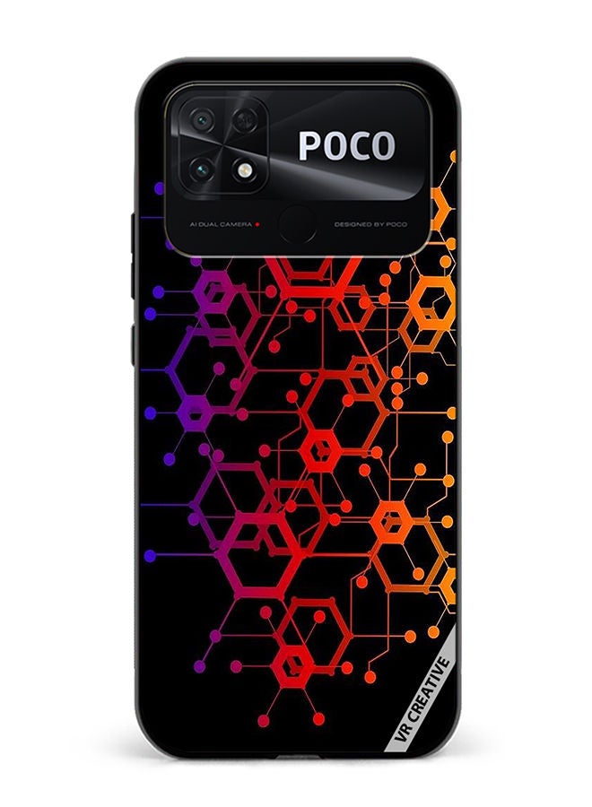 VR CREATIVE Protective Case Cover For Xiaomi Poco C40 Abstract Circuit Board Design Multicolour - Image 1