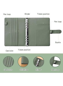 erorex 100 Envelopes Money Saving Challenge Budget Binder Easy And Funny Way To Save $5 050 Budget Planner A5 Money Saving Budget Binder With Cash Envelopes Green  - Image 3