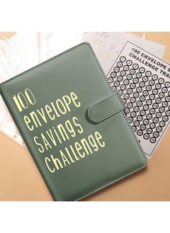 erorex 100 Envelopes Money Saving Challenge Budget Binder Easy And Funny Way To Save $5 050 Budget Planner A5 Money Saving Budget Binder With Cash Envelopes Green  - Image 5