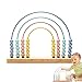 ibwaae Wooden Rainbow Abacus Beads Counting Toys Kids Early Math Skills Montessori Educational Learning Games for Toddler - Image 2