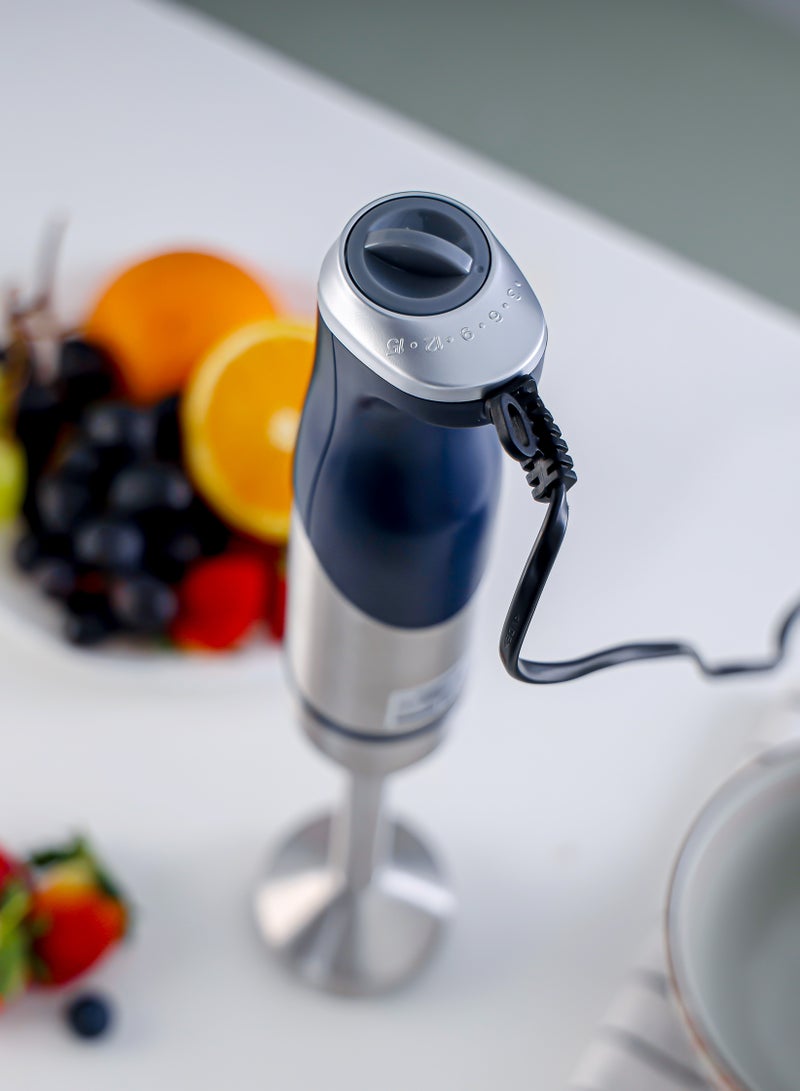 Olsenmark Hand Blender- OMHB7037, 1200W Heavy-Duty Manual Operation, 2 Speed Control, with Stainless Steel Head and Body, Contoured Handle, Elegant Design and Highly Durable, Perfect for Making Dips, Sauces, Smoothies, Cream, Lassi OMHB7037 - Image 4
