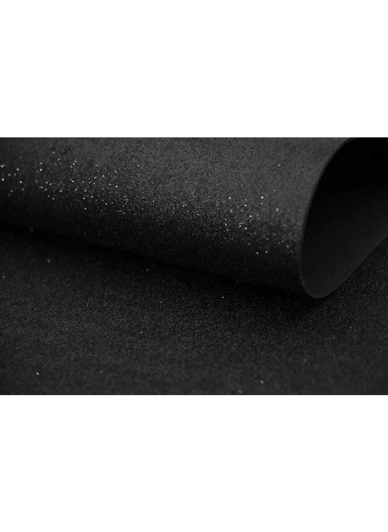 Ticon A4 Glitter Eva 50 Pieces 20 x 30 cm Black  - Image 2
