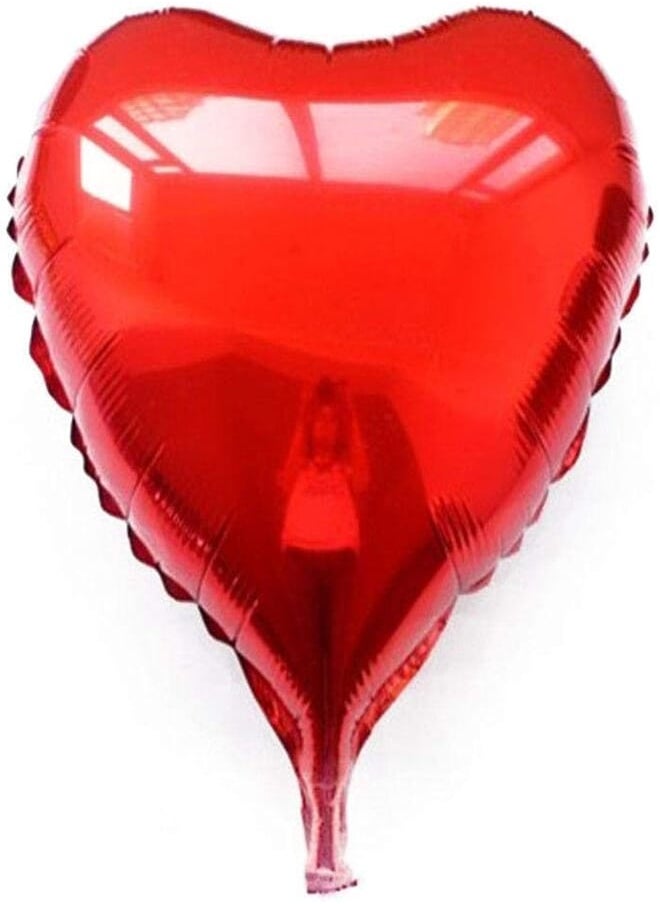 Salux - Salux ReD Heart Shaped Foil Balloon - Valentines - Wedding - 18in - Image 1