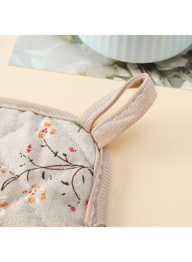 6 Piece Mat Pot Cotton Heat Resistant Potholder Table Pads for Cooking Baking - Image 3