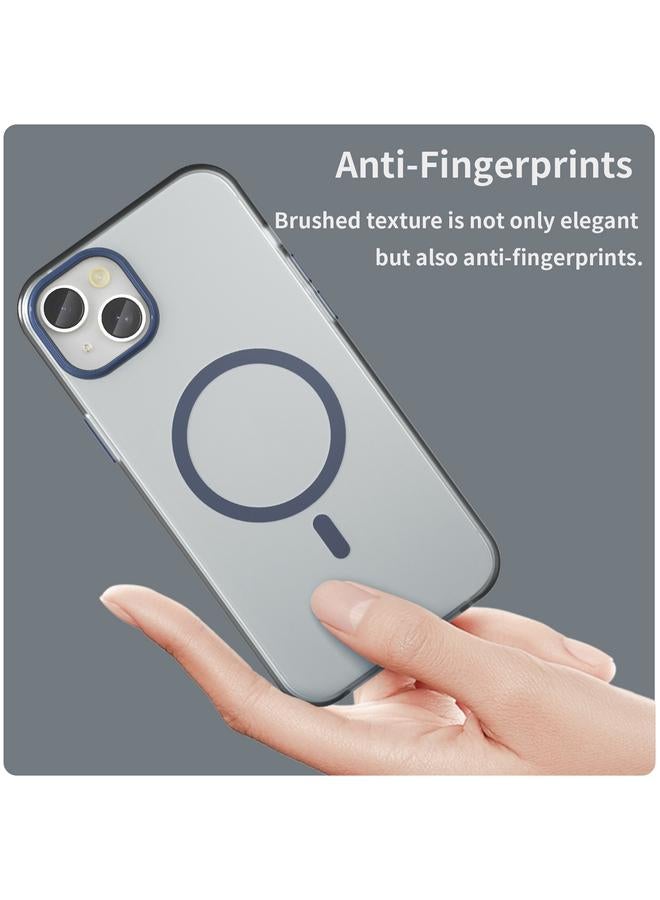 اس-توب جراب هاتف MagSafe Frosted شفاف من مادة TPU + PC بتغطية كاملة لهاتف iPhone 15 Plus - Image 4