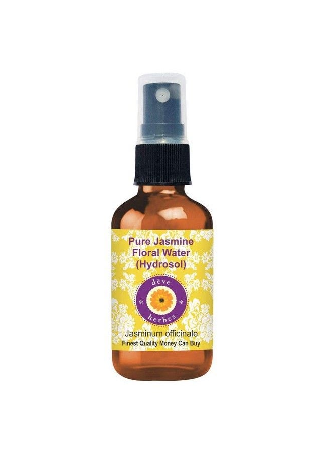 Deve Herbes - Pure Jasmine Floral Water (Hydrosol) (Jasminum Officinale) Natural Therapeutic Grade 50Ml (1.69 Oz) - Image 1
