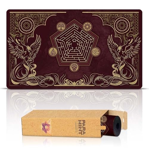 Paramint Flamewake Phoenix Stitched MTG Playmat Compatible with Magic The Gathering Playmat Play MTG YuGiOh TCG Original Play Mat Art Designs Accessories - Image 1