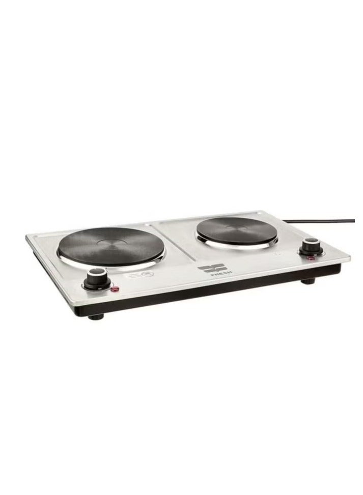 Fresh Hob, 2 Burners, Stainless, 2500 Watt, EC01-2HP 500014216