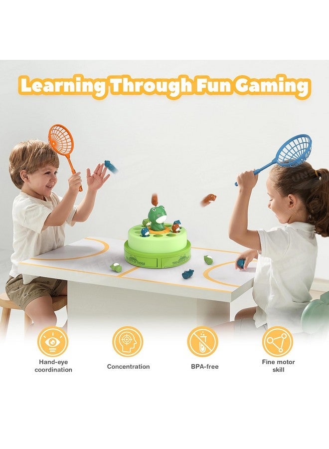 UNEEDE Frog Bounce And Catch Game Toys,Popping Board Games For Kids Age 4-6,Frog Pop Up Game, Catching Music Games For Kids 4-8 8-12,Family Game Toy For 5-7 Boys Girls, Birthday Gifts For Toddlers 3-5 - Image 4