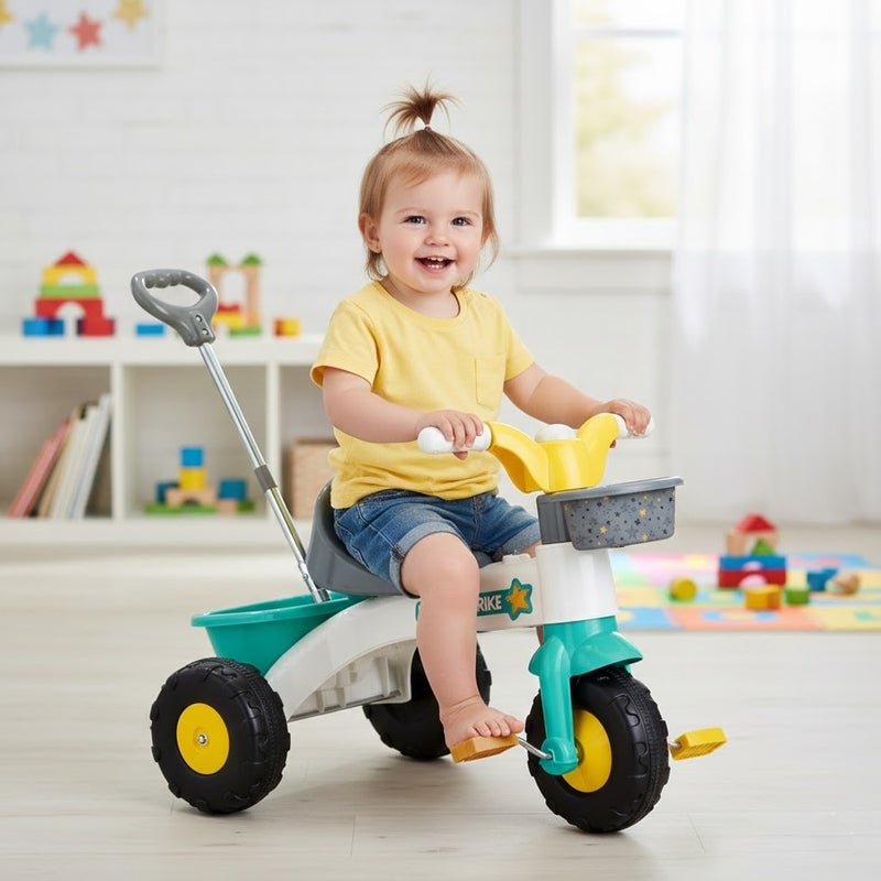 دولو DOLU - دراجة ثلاثية العجلات للأطفال مزودة بمقبض للوالدين - 2604 - Image 2