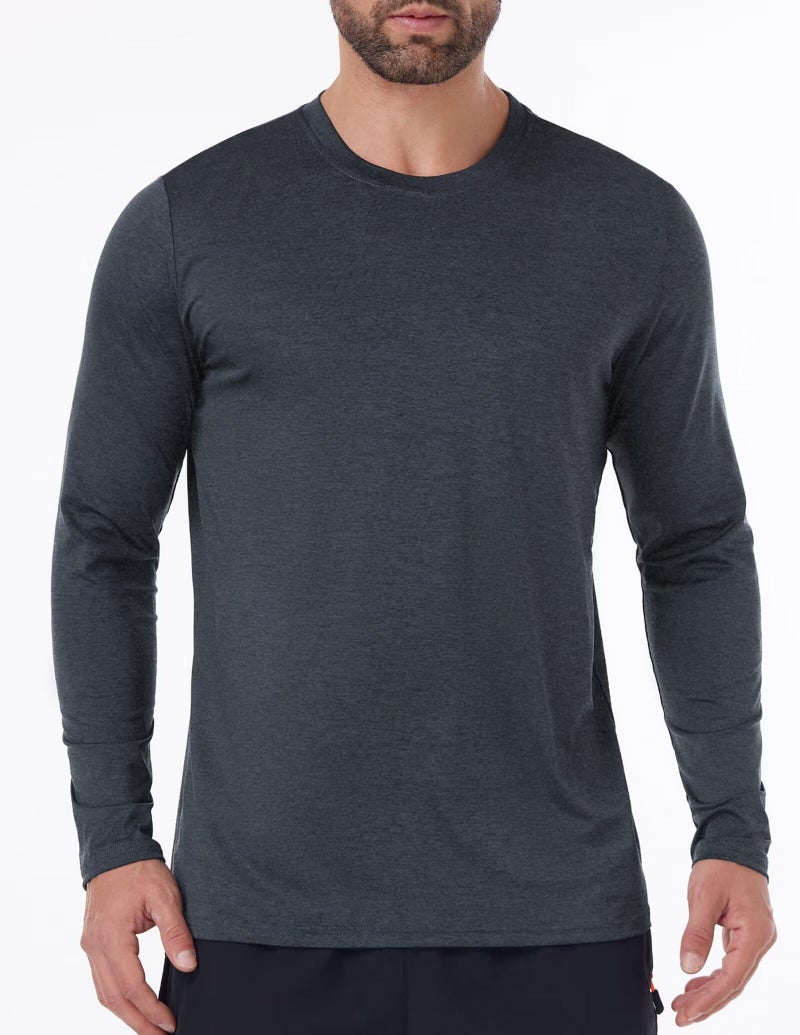 OYGSieg 7 Pack Long Sleeve Shirts for Men Moisture Wicking Sun Protection UV UPF 50+ SPF Performance Quick Dry T-Shirt for Casual - Image 2