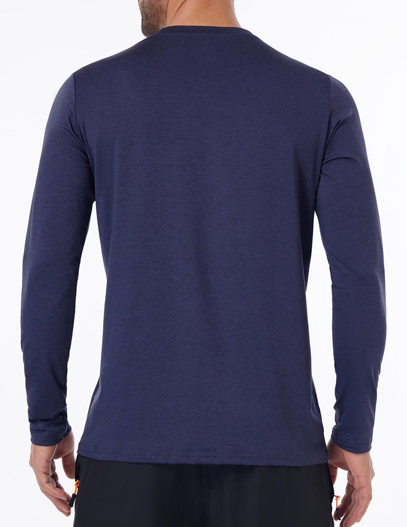 OYGSieg 7 Pack Long Sleeve Shirts for Men Moisture Wicking Sun Protection UV UPF 50+ SPF Performance Quick Dry T-Shirt for Casual - Image 3