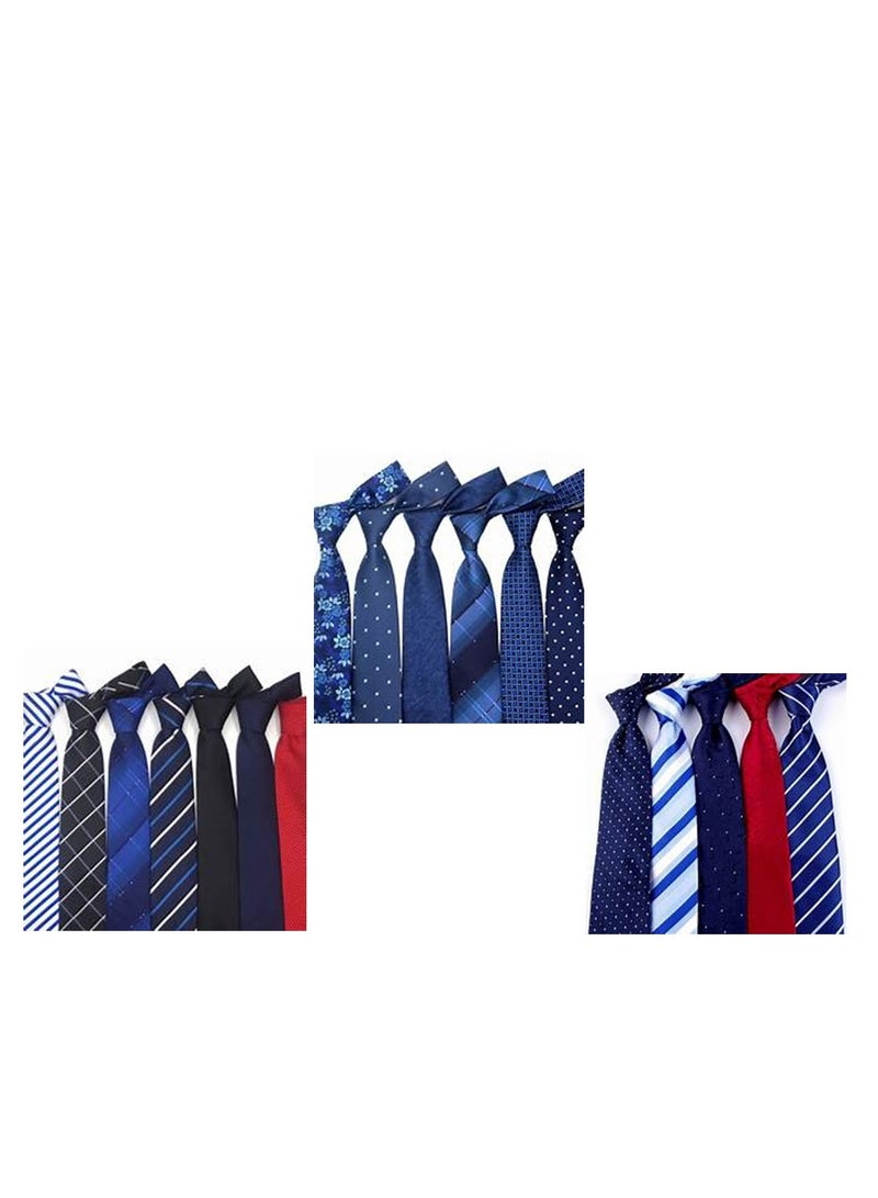 3pcs Classic Men's Silk Tie Woven Jacquard Tie for Formal Business Casual, Gifts for Men 
