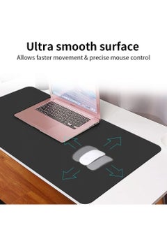 INFOSUN Mouse Pad Large Size 80 * 40* CM Double Sided Color Desk Pad with PU Leather XXL Mousepad for Laptops/Computers Work Gaming Office Home  - Image 4