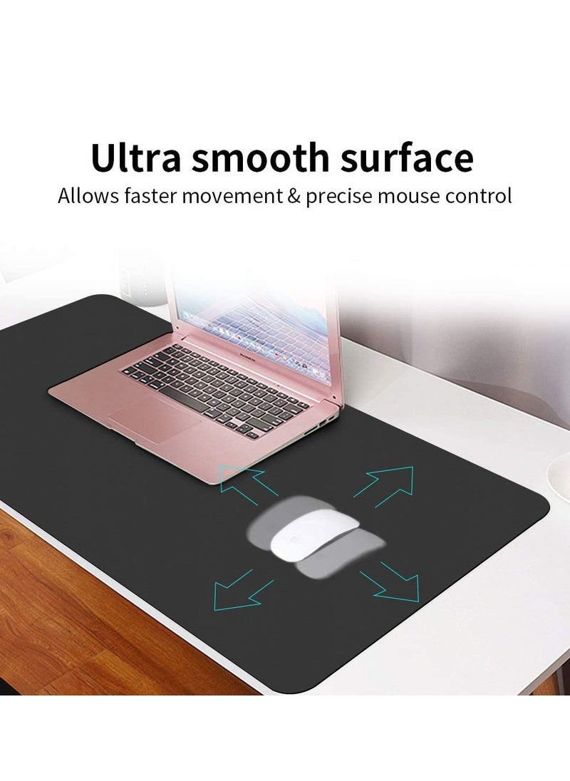 INFOSUN - Mouse Pad Large Size 80 * 40* CM Double Sided Color Desk Pad with PU Leather XXL Mousepad for Laptops/Computers Work Gaming Office Home - Image 1