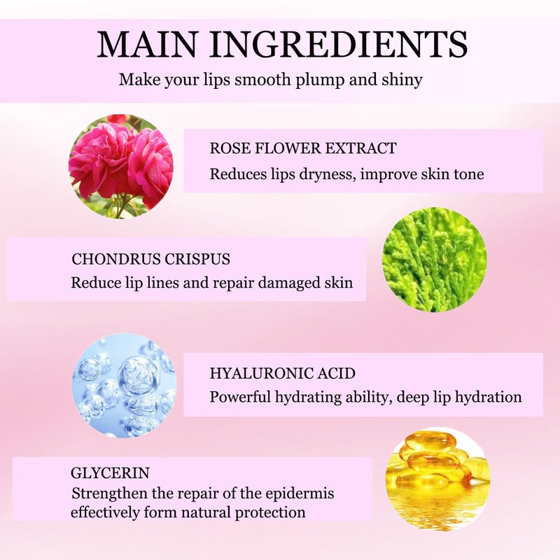 NIYET 30 pieces of Moisturizing Collagen Crystal Lip Mask - Anti-Ageing & Anti Chapped, Reduce lip Wrinkles, Fade Lip Color, Make Skin Smooth (Pink) - Image 5