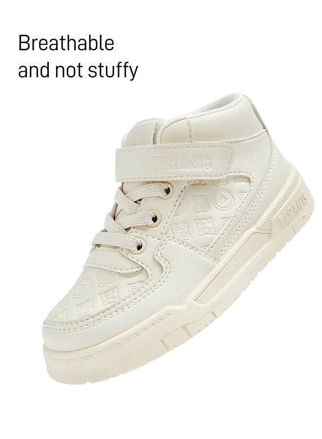 تارانيس حذاء تارانيس للأطفال منقوش - حذاء رياضي أبيض للأطفال الصغار، حذاء رياضي كلاسيكي منقوش - Image 2